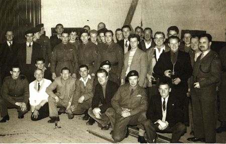 Club members at a skittles night 1958