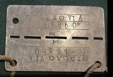 WW2 Prisoner of War ID from Stalag (Camp) 6A . Pte Welch had initially served with the Herefordshire Regiment but was taken PoW while serving with the Kings Own Royal Regiment on the retreat to Dunkirk in May 19140. The perforations enable it to be broken easily into 2.
