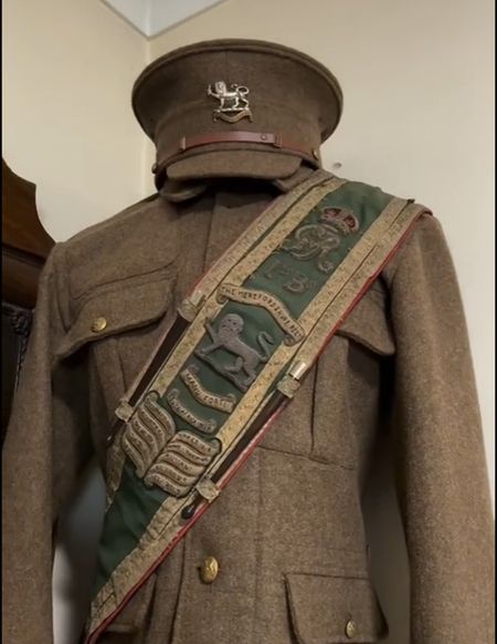 Drum Major's baldric sash, dating from 1927. Paul Roberts' choice as favourite museum item.