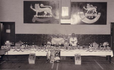 The club steward 'Puffy Welch' at the Christmas function 1958
