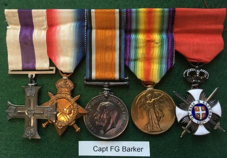 Maj Barker's medals