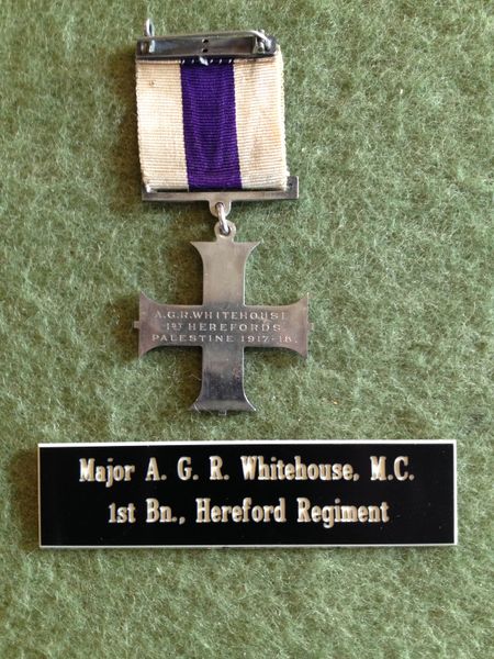 The reverse of Maj Whitehouse's Military Cross