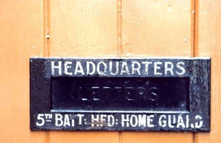 Home Guard Letter box from Drill Hall