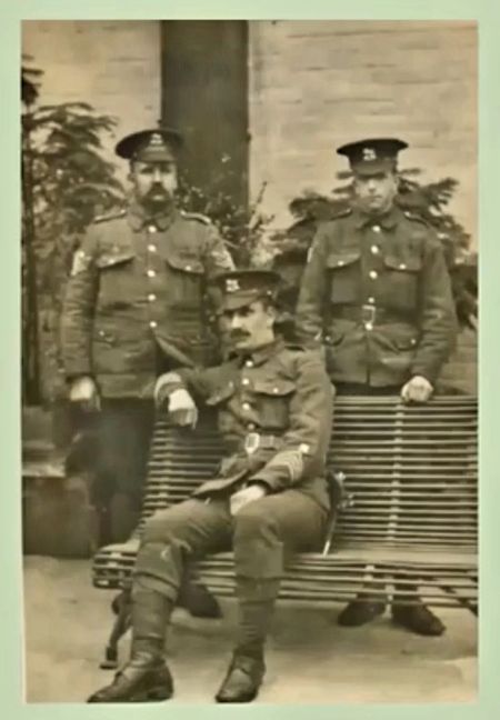 The Faulkner Family of Hereford , including Company Sergeant Major Faulkner who was killed on the first day at Suvla. His son, Sgt Faulkner had to break the news to his mother.