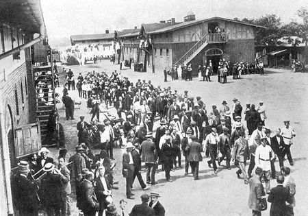Day to day conditions in the Ruhleben Interment Camp.