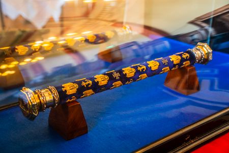 Grand Admiral Doenitz's baton, kindly loaned for the evening by the Soldiers of Shopshire Museum.