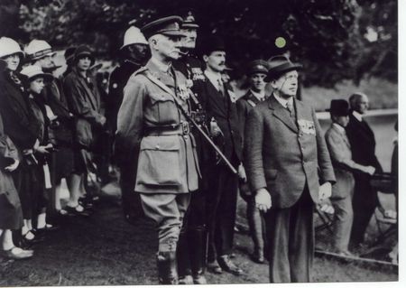 Maj Capel (in civvies) at a post was reunion.