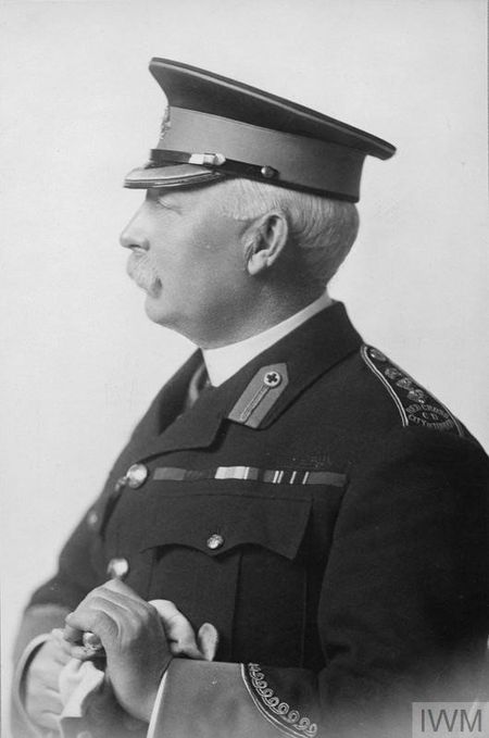 Colonel Peter Broome Giles CB, who had served as Honorary Surgeon with the 1st Herefordshire Rifle Volunteers and is pictured here as Director of the City of London branch of the British Red Cross Society. He seems to have caused confusion by claiming his son's medals, which turned up named to him, not his son - another Peter Broome Giles!