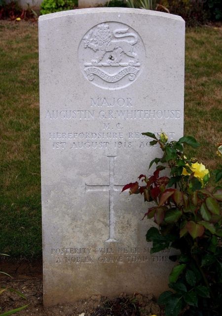 Maj Whitehouse headstone