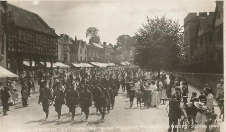 1908 Recruiting Parade through Ledbury