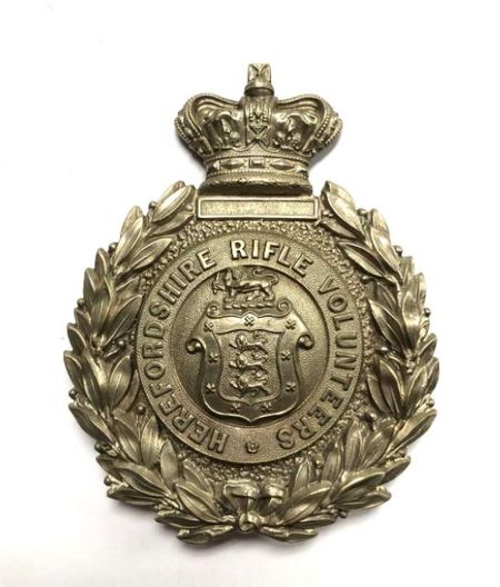 The Herefordshire Rifle Volunteer Crossbelt plate which replace individual company plates.